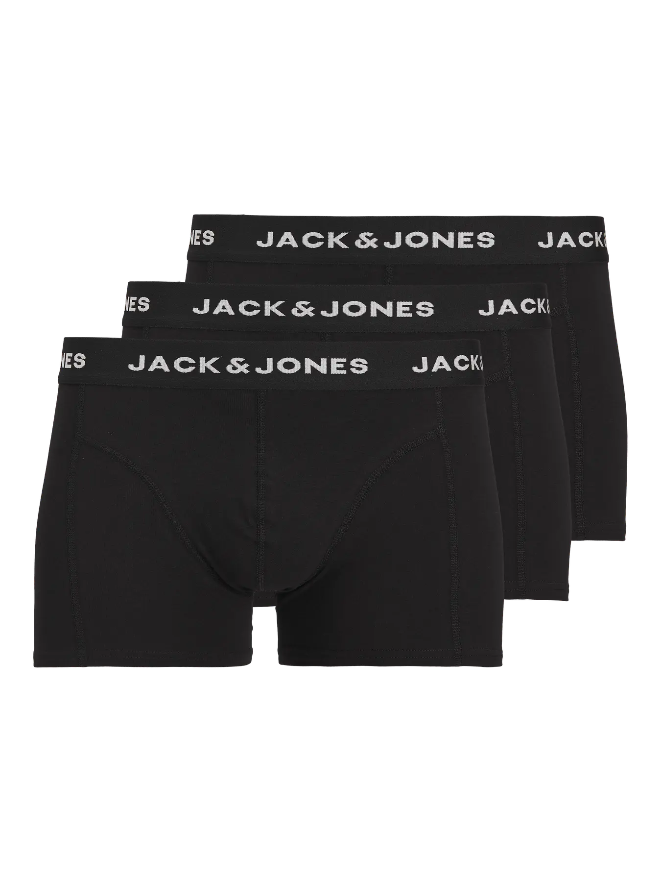 Jack&Jones - JACANTHONY TRUNKS 3 PACK BLACK - Herren 