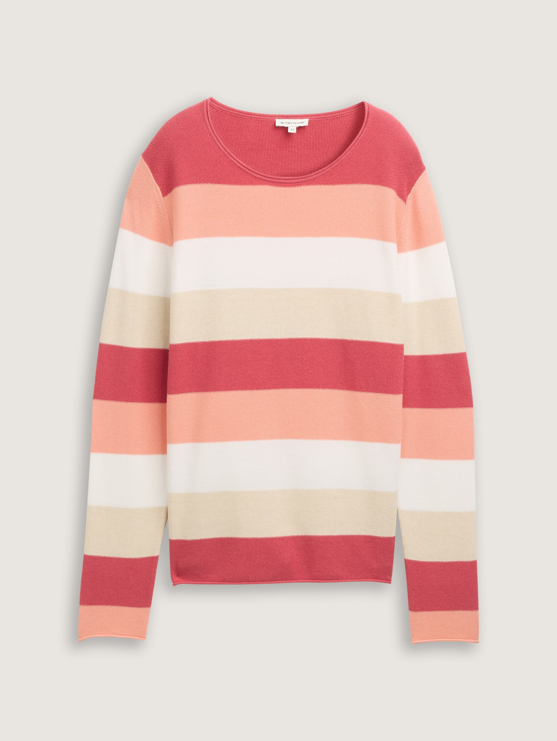  red apricot block stripe (37227)